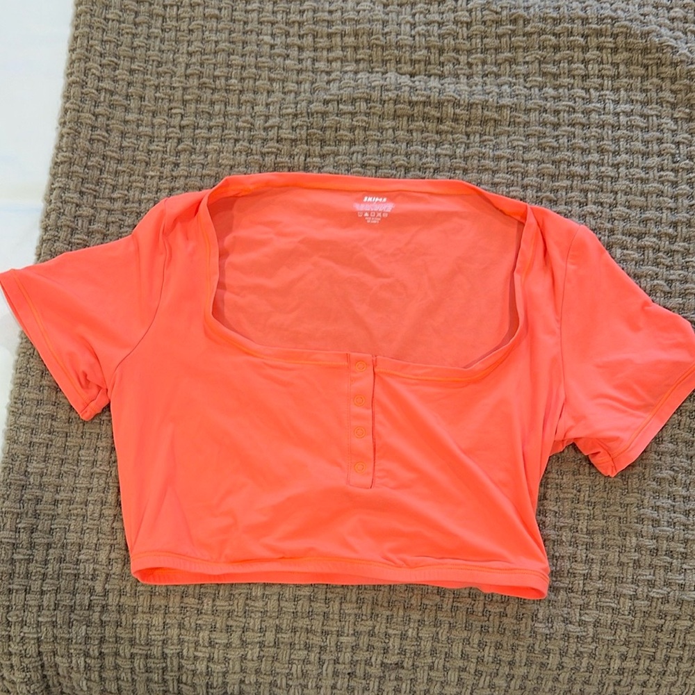 SKIMS Orange Fits Everyone Crop Tank